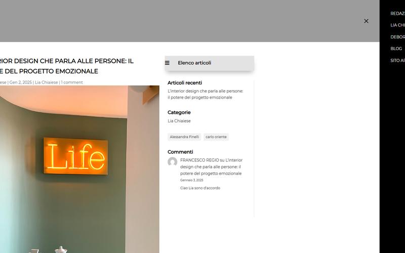 Articolo del blog Lia Chiaiese