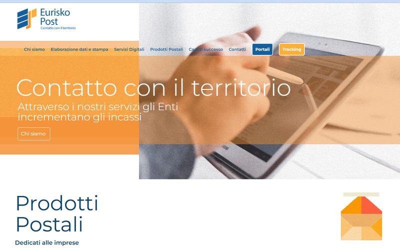 Home page del sito Eurisko Post
